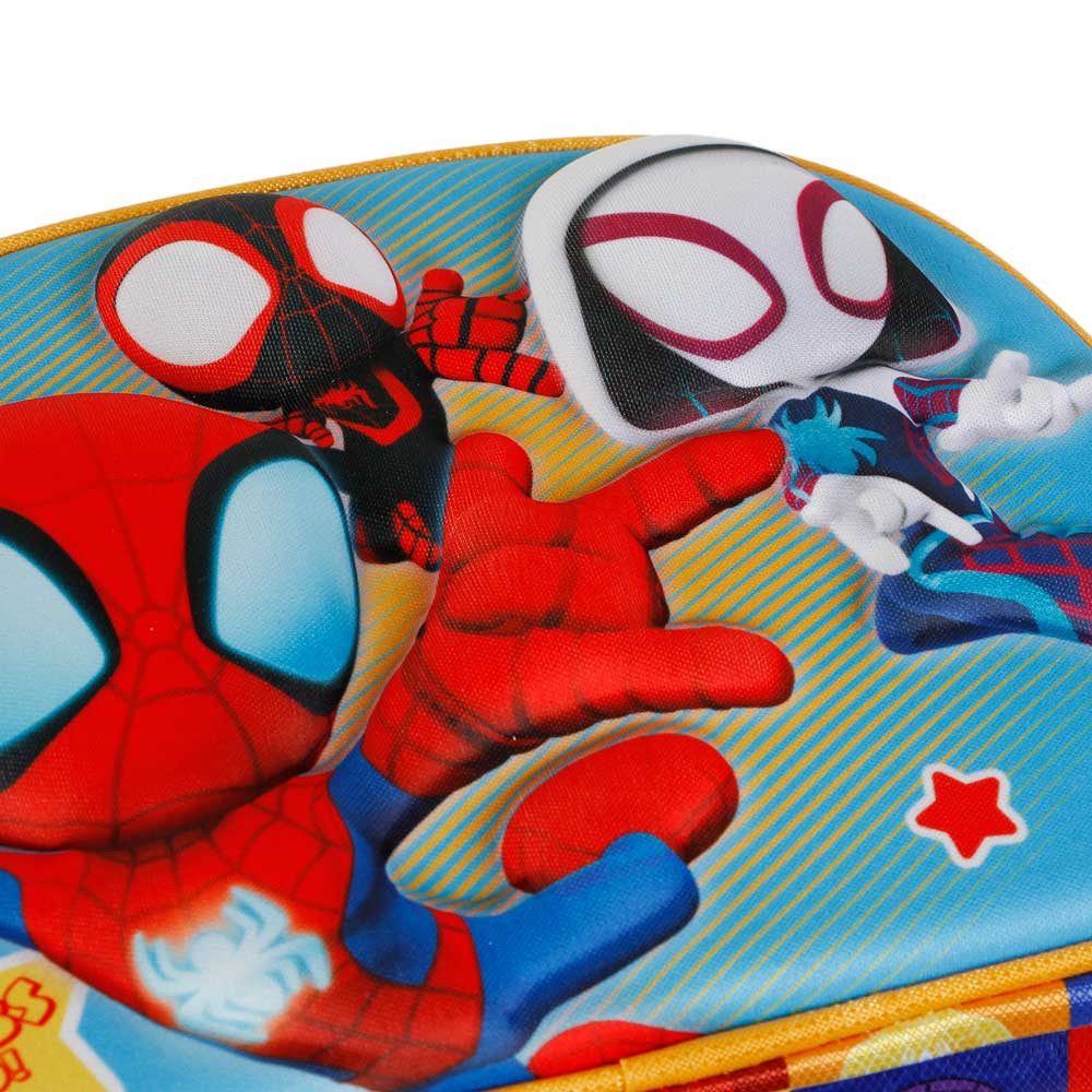 Karactermania Umhängetasche Marvel Spiderman Vorschultasche Frühstückstasche Kindergartentasche, Isolierende Innenauskleidung