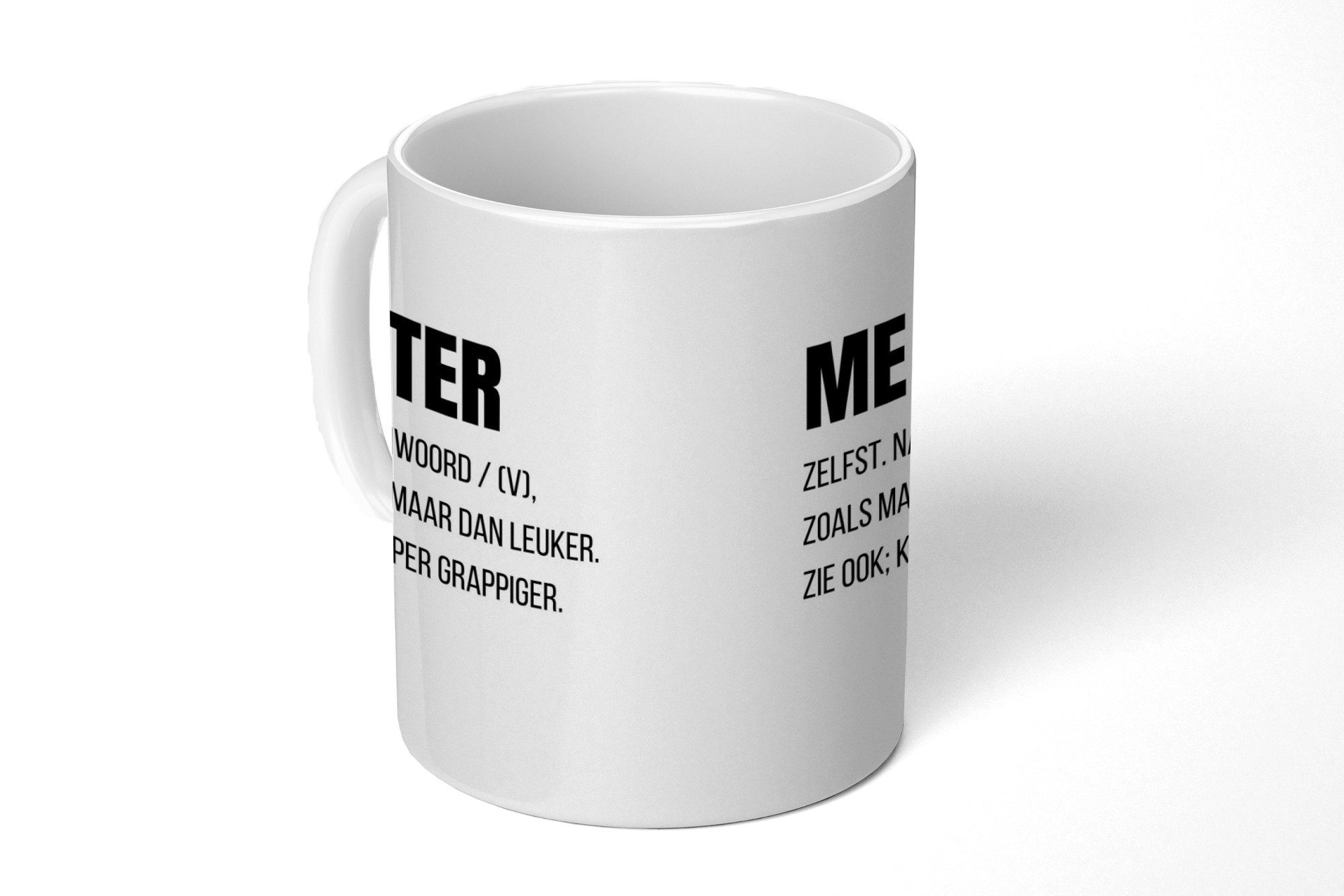 MuchoWow Tasse Zitat - Sprichwörter - Meter, Keramik, Kaffeetassen, Teetasse, Becher, Teetasse, Geschenk