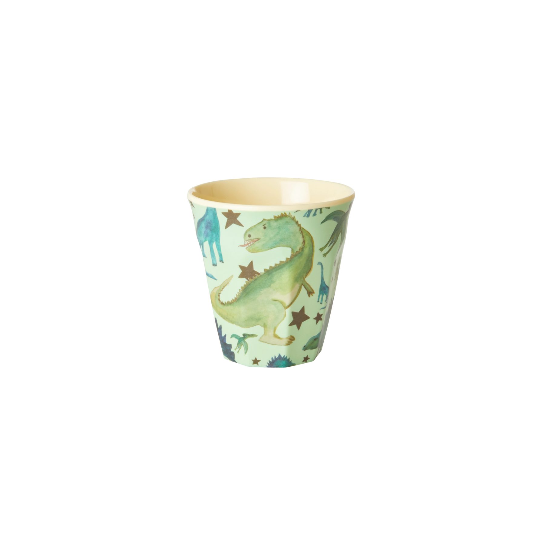 rice Becher Rice Melamin Kinder Becher Grün mit Dinosaurier, Melamin