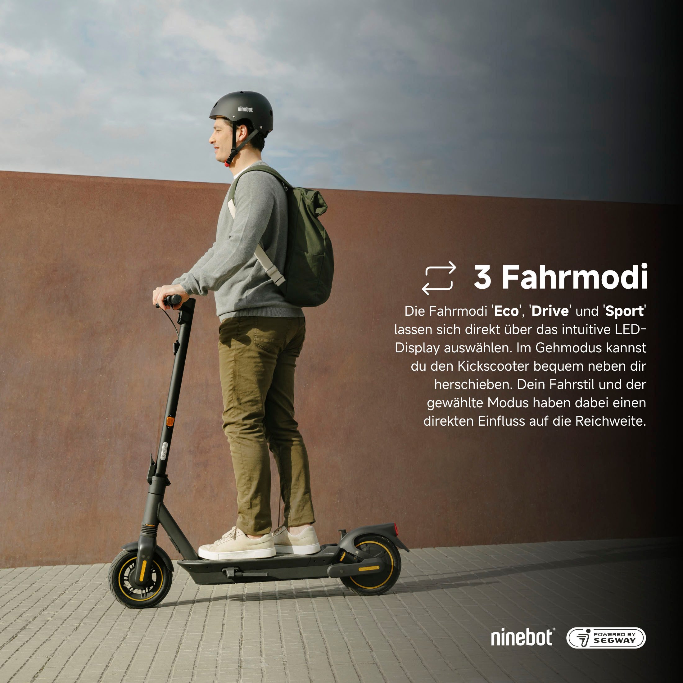Segway E-Scooter KickScooter MAX G2 D, 20 km/h, Ninebot E-Scooter, mit Straßenzulassung, bis zu 70 km Reichweite