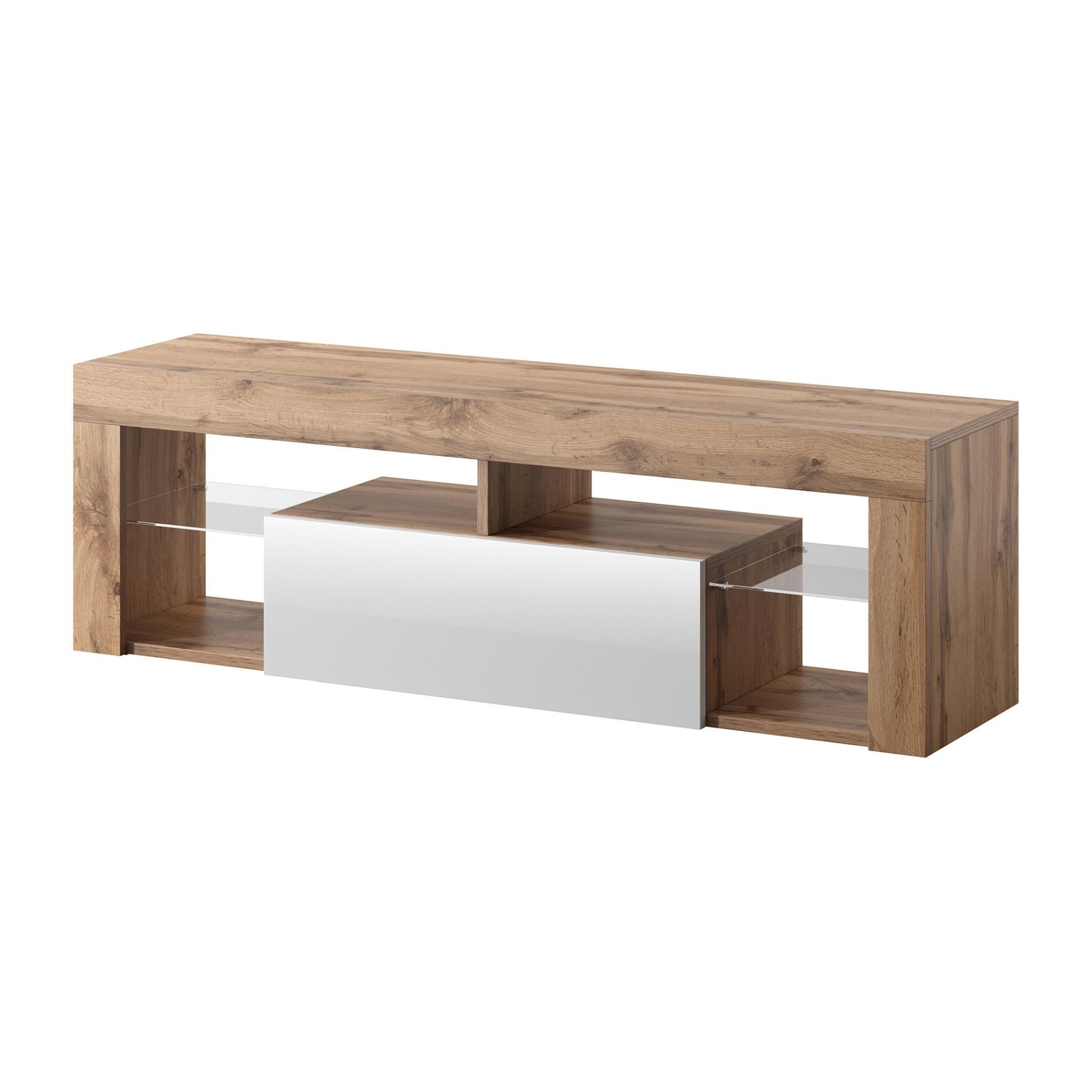 Selsey TV-Schrank BIANKO TV-Lowboard asymmetrisch, 140 günstig online kaufen