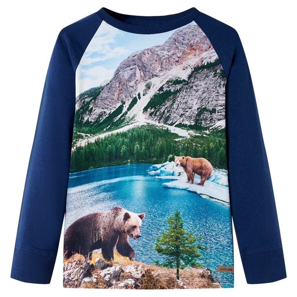 Langarmshirt Kinder-Langarmshirt Marineblau 116