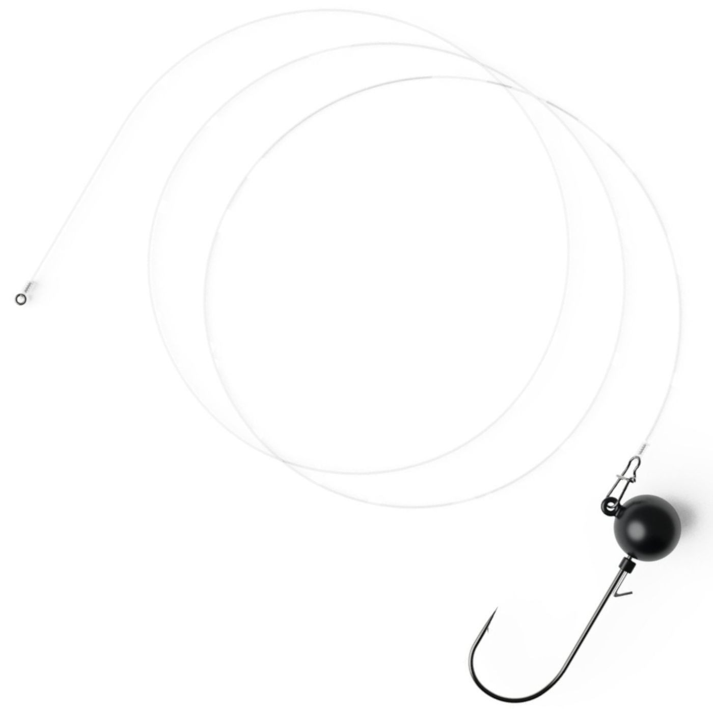 Jaeger Vorfachschnur Jaeger Fishing Jig Head Montage 65cm - Jigkopf Vorfach, (1-St)