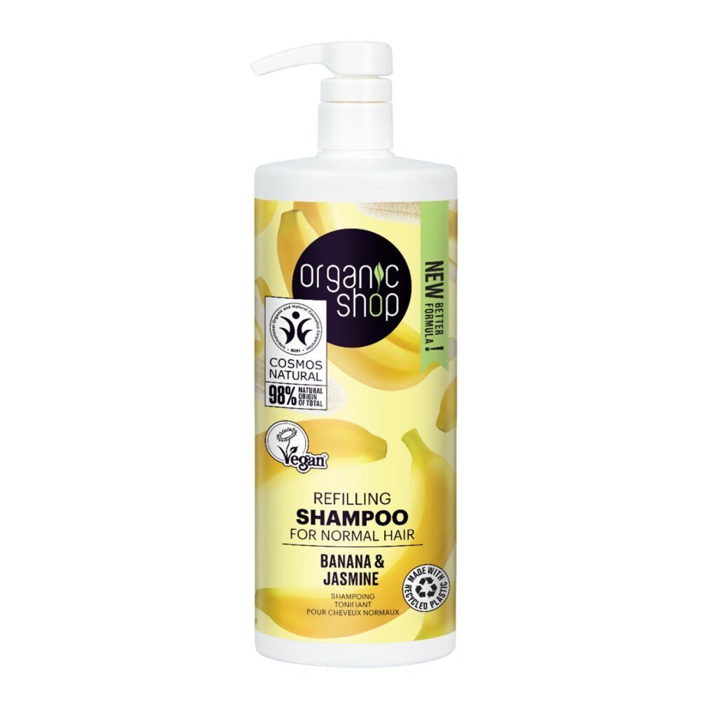 Organic Shop Haarshampoo Banana Refillin Champu 1000ml