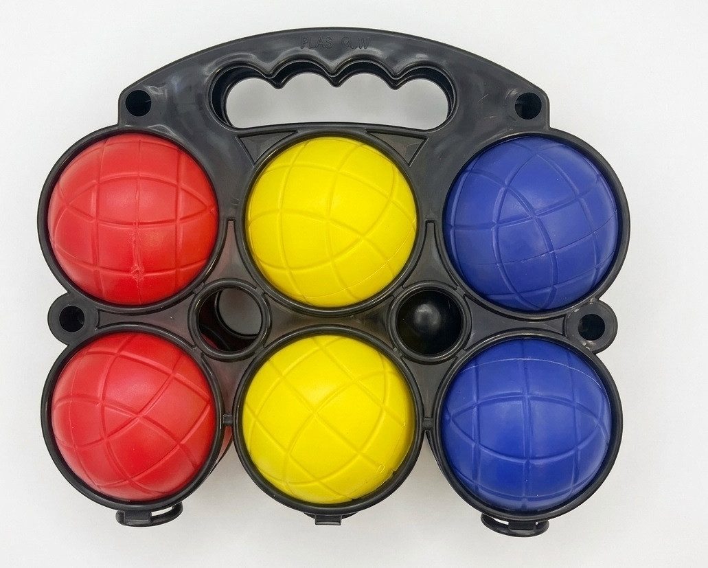 solex sports Stoßkugel 2 er Set Boule Kugeln Boccia Set Petanque (Spar-Set, 2-St., 2er Set), 2er Set inkl. Transportkörben