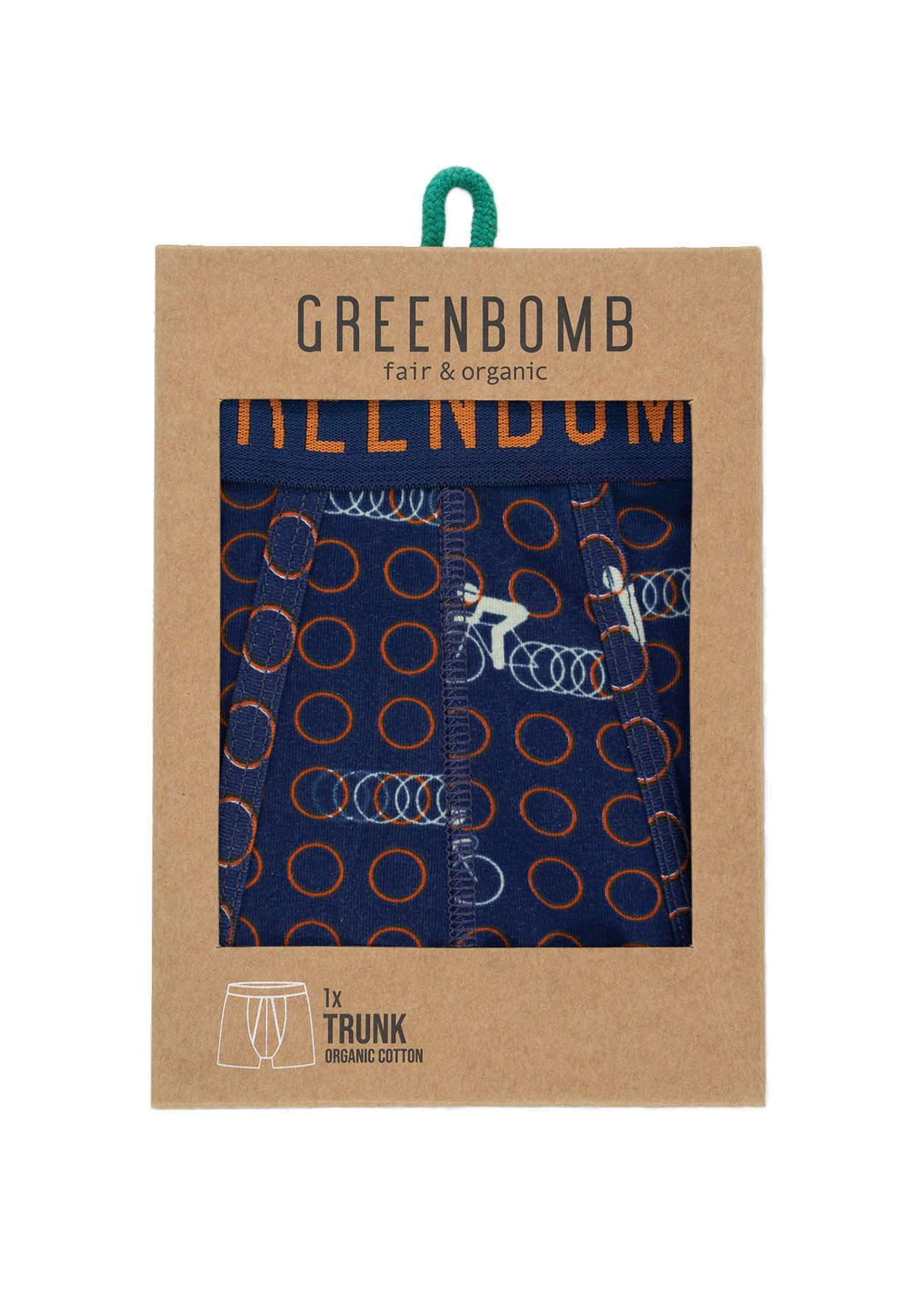 GreenBomb Boxer Trunk Bike Rings Motiv Fahrrad GOTS-zertifizierte Herstellu günstig online kaufen