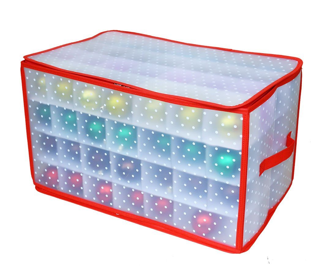 Spetebo Aufbewahrungstasche Aufbewahrungsbox für Christbaumkugeln (Packung, 1-tlg., Tasche für Christbaumkugeln), Weihnachtsschmuck Sortierbox Tragetasche