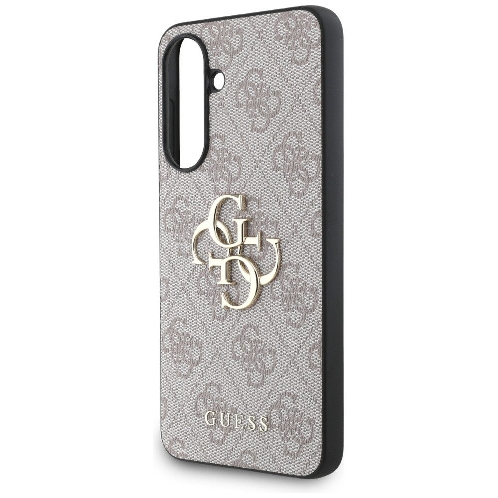 Guess Handyhülle Galaxy A56 Kunstleder rosa Muster Logo goldfarbig 6,7 Zoll, Kantenschutz – Bild 5 von 5