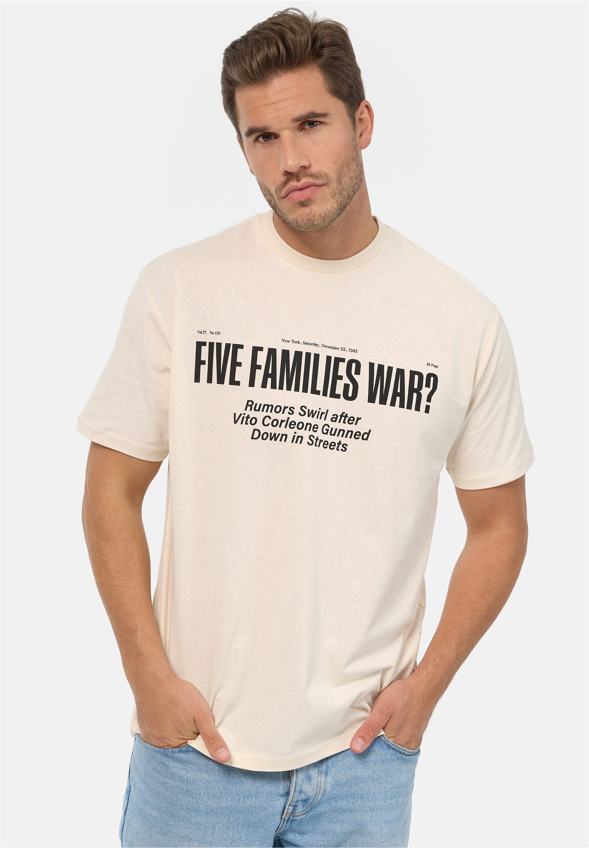 Recovered T-Shirt The Godfather New York 1945 Relaxed (1-tlg) mit angesagten Prints