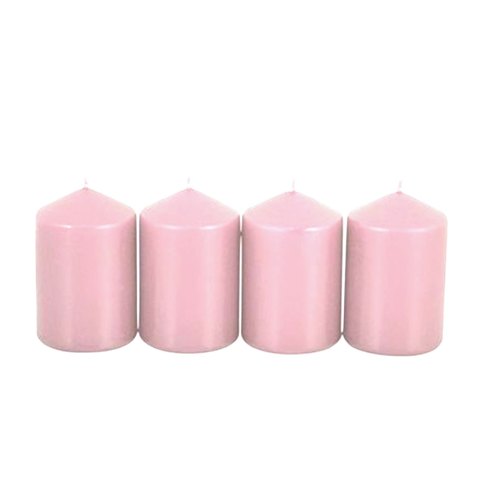 New Home Stumpenkerze Adventskranzkerzen altrosa 4er-Set Weihnachtskerze Stumpen Wachskerze
