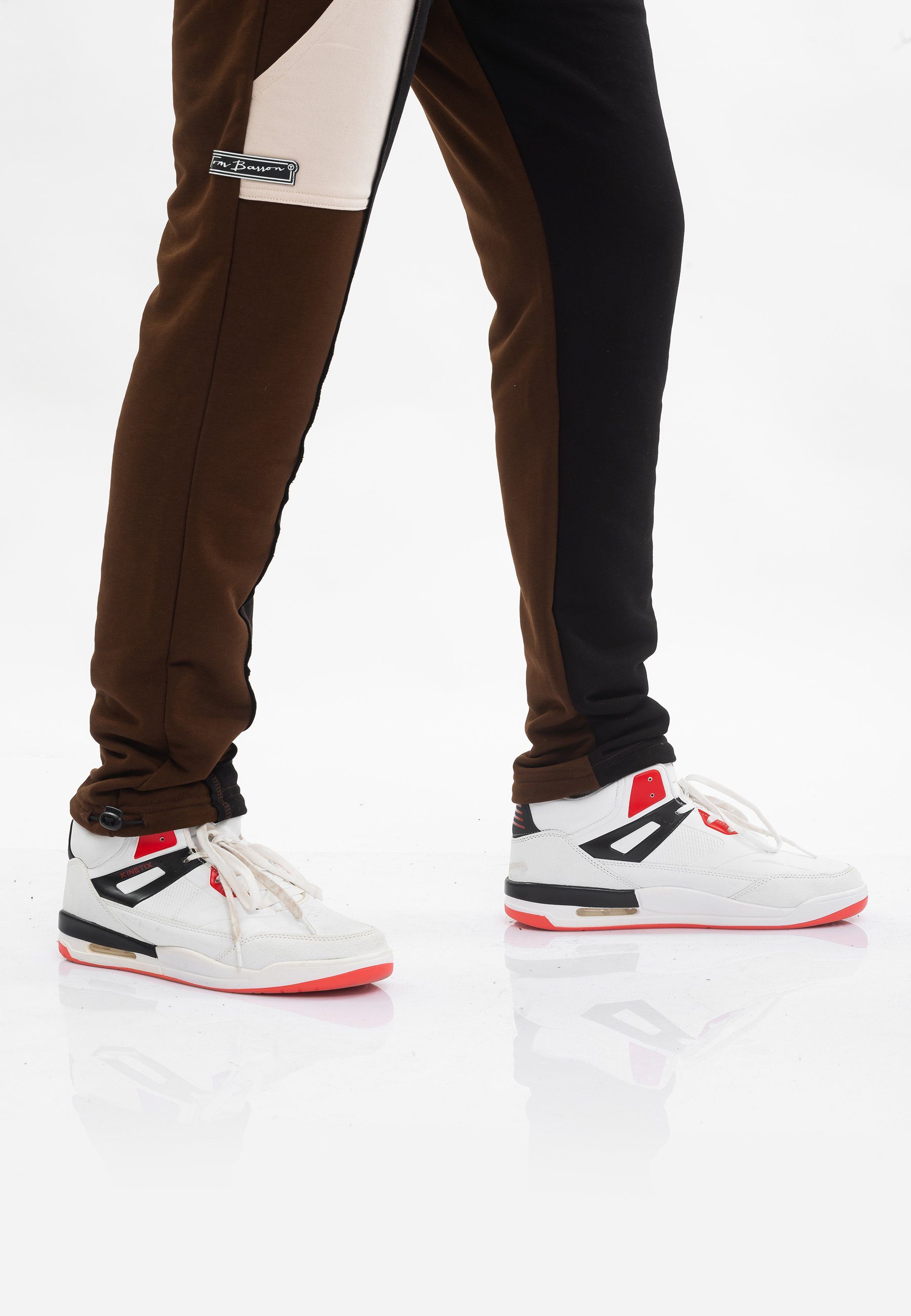 Tom Barron Sportanzug Colorblock Sporty Hoodie Set, mit Label-Applikationen