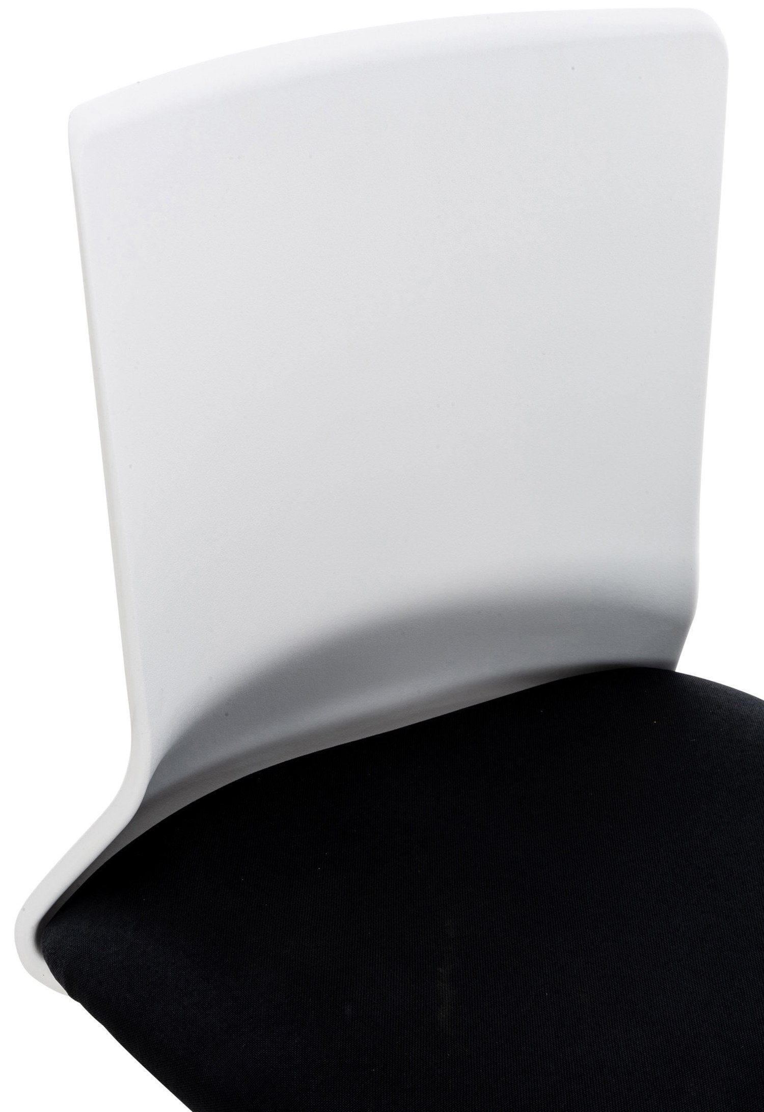 mit Apollo Gestell: weiß bequemer XXL), schwarz höhenverstellbar Stoff Bürostuhl Chefsessel, TPFLiving - und Drehstuhl, Bürostuhl Rückenlehne (Schreibtischstuhl, drehbar Kunststoff - Sitzfläche: 360°