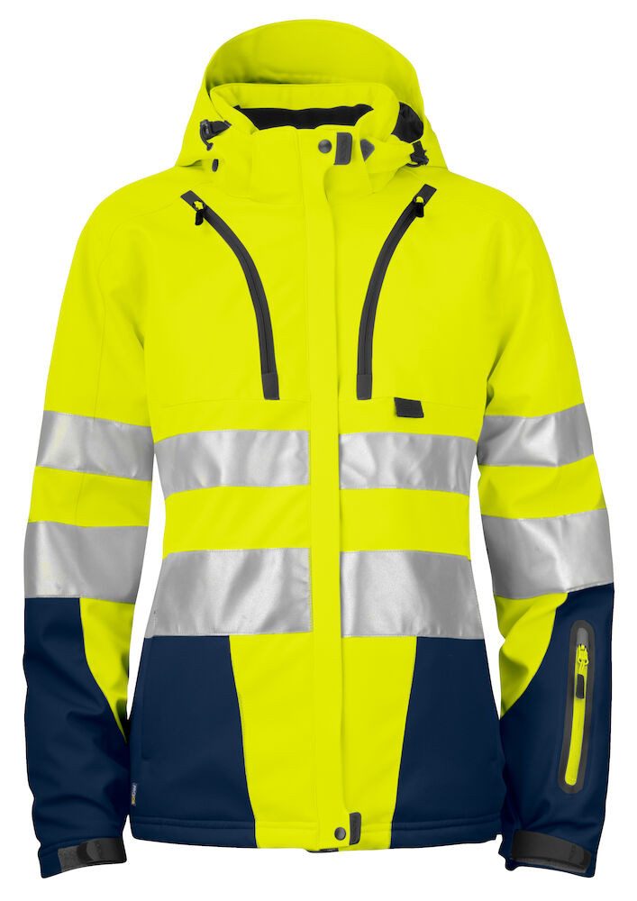 ProJob Arbeitshose 6424 GEFÜTTERTE DAMENJACKE EN ISO 20471 KLASSE 3/2