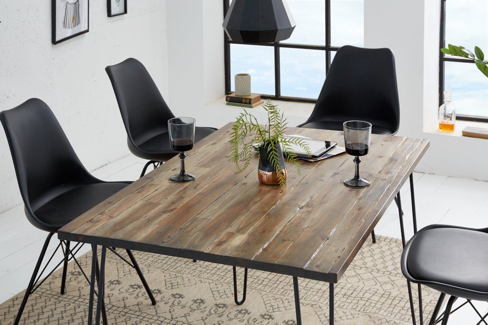 riess-ambiente Esstisch »SCORPION 120cm braun / schwarz«, Massivholz