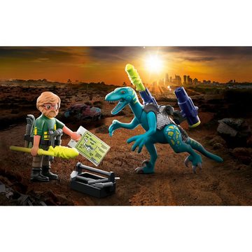 Playmobil® Konstruktionsspielsteine Dino Rise Uncle Rob: Aufrüstung zum Kampf