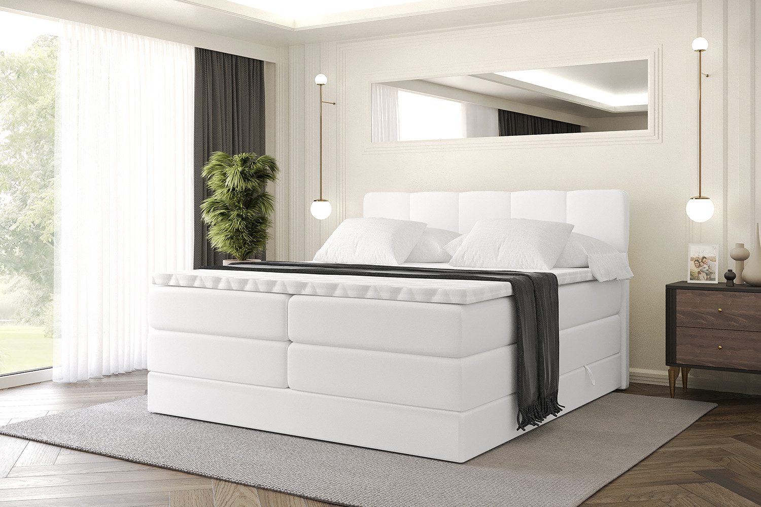 ALTDECOR Boxspringbett LIRO KING (Multipocket-Matratze H4, günstig online kaufen