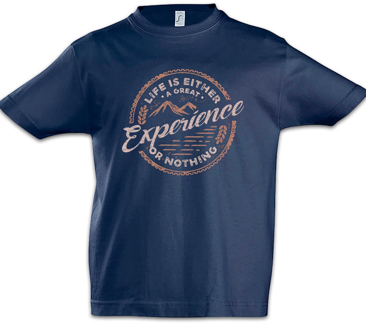 Print-Shirt Life Is Kinder T-Shirt Campen Camping Zelten Zelt Outdoor Wandern