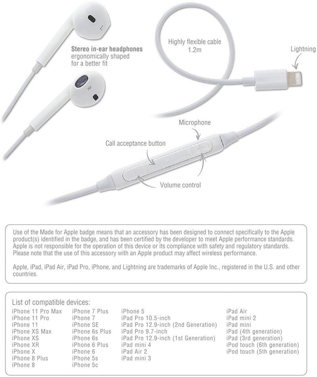 Image of 4smarts »Stereo Lightning Melody 2« In-Ear-Kopfhörer
