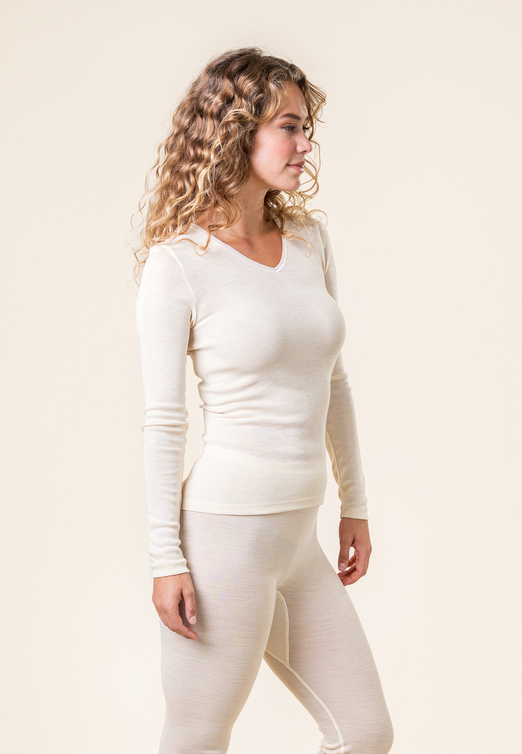 LIVING CRAFTS Langarmhemd FELICIA GOTS zertifiziert