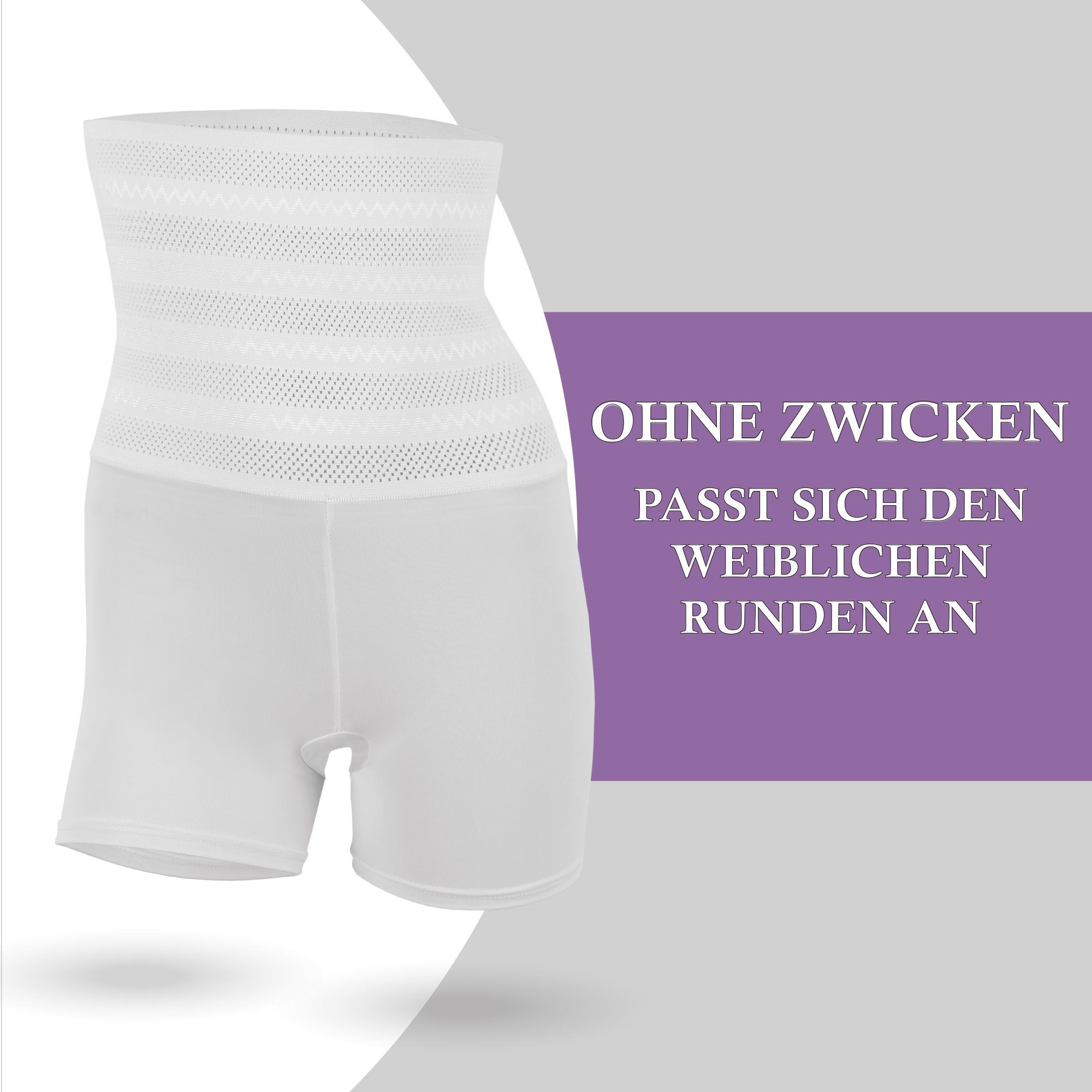 hemmy Fashion Miederslip Figurformender Mieder - Langbein Highwaist Miederpants Bauchweg Effekt, Shapewear Bodypants Hohe Taille