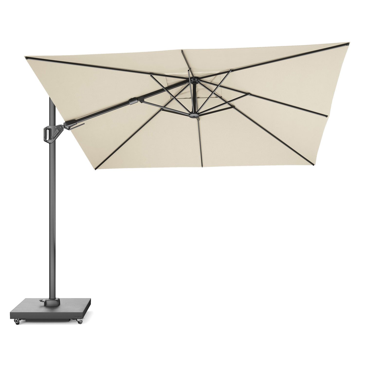 Platinum Sonnenschirm quadratisch 3x3m Challenger T² Premium 360° kippbar, LxB: 300x300 cm