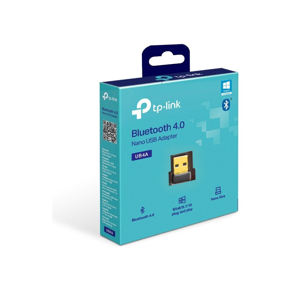 tp-link TP-Link UB4A Mini-Bluetooth-Dongle für stabile Verbindungen. Bluetooth-Adapter USB zu Bluetooth-Dongle