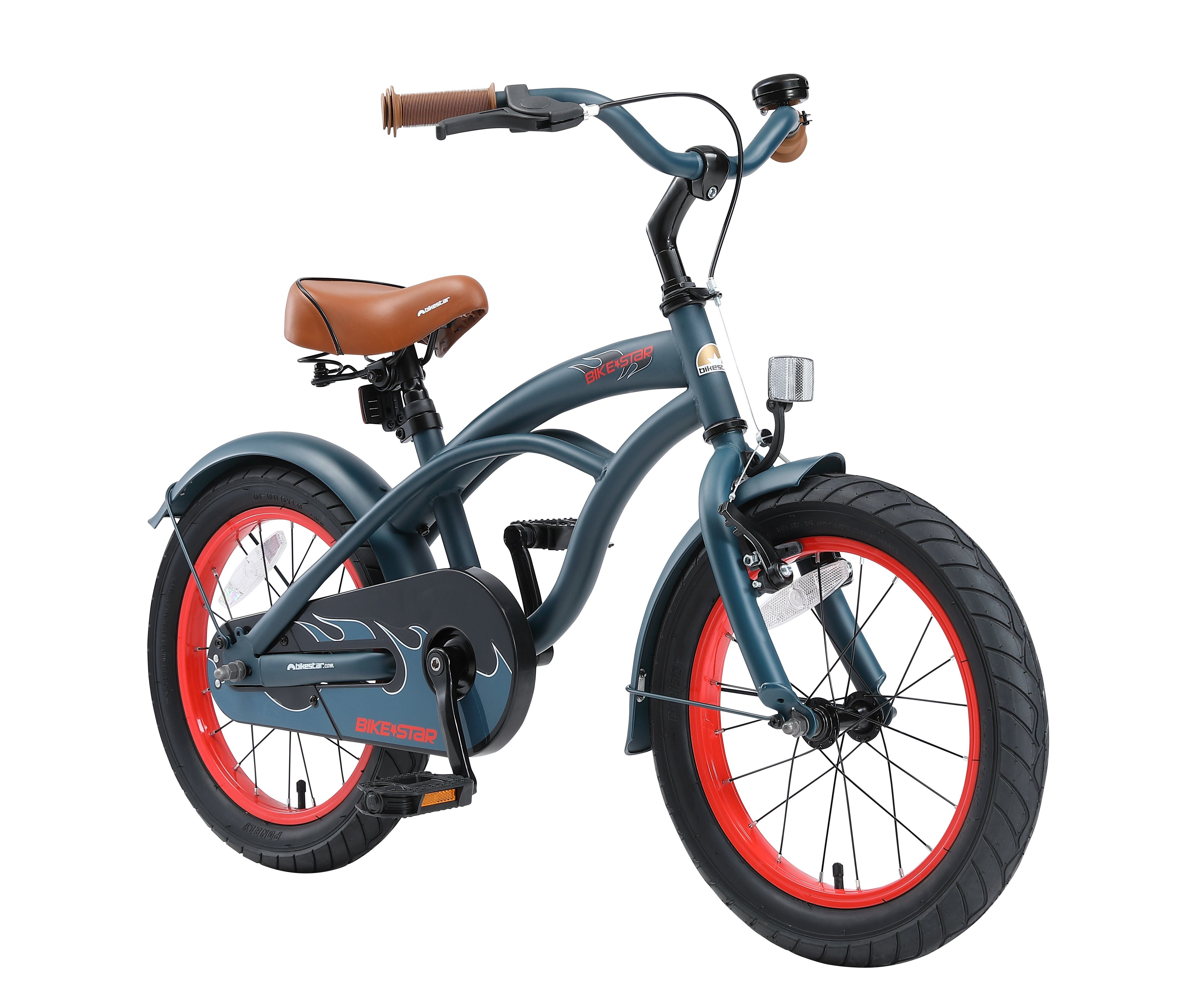 Kinderfahrrad Cruiser, 16 Zoll, ab 109 cm, 4 - 6 Jahre, Jungen, Mädchen