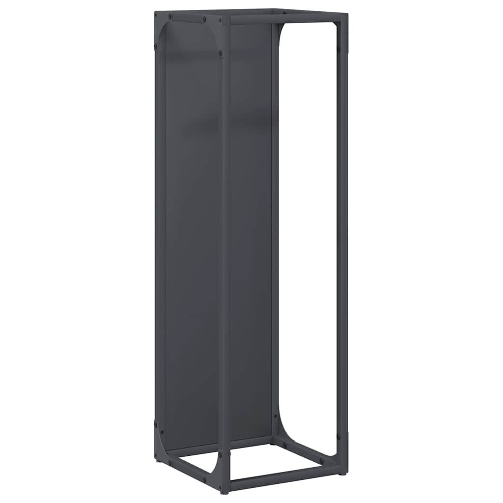 vidaXL Kaminholzregal Brennholzregal Anthrazit 25x25x80 cm Kaltgewalzter Stahl