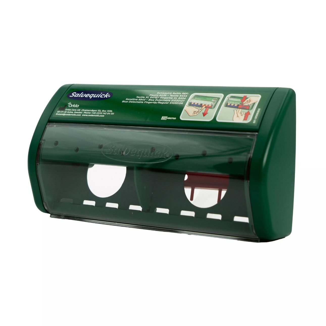 DocMed Pflasterspender Salvequick Pflasterspender, (Pflasterstation, 1-tlg., Hygienische Wundversorgung, Pflasterentnahme), leicht nachfüllbar