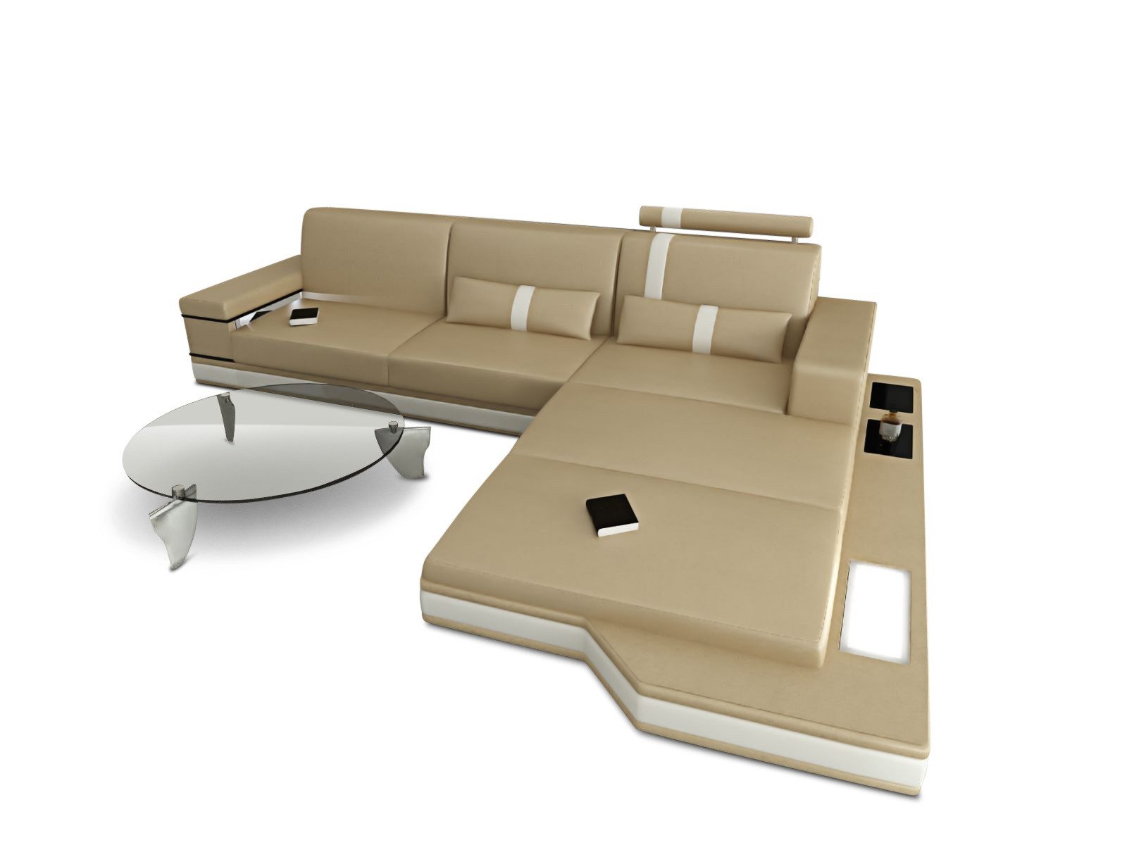 Sofa Dreams Ecksofa Ledercouch Leder Sofa günstig online kaufen