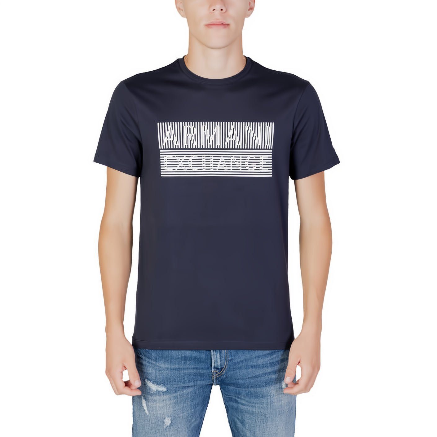 ARMANI EXCHANGE T-Shirt kurzarm, Rundhals, Must-Have ein Kleidungskollektion! für Ihre