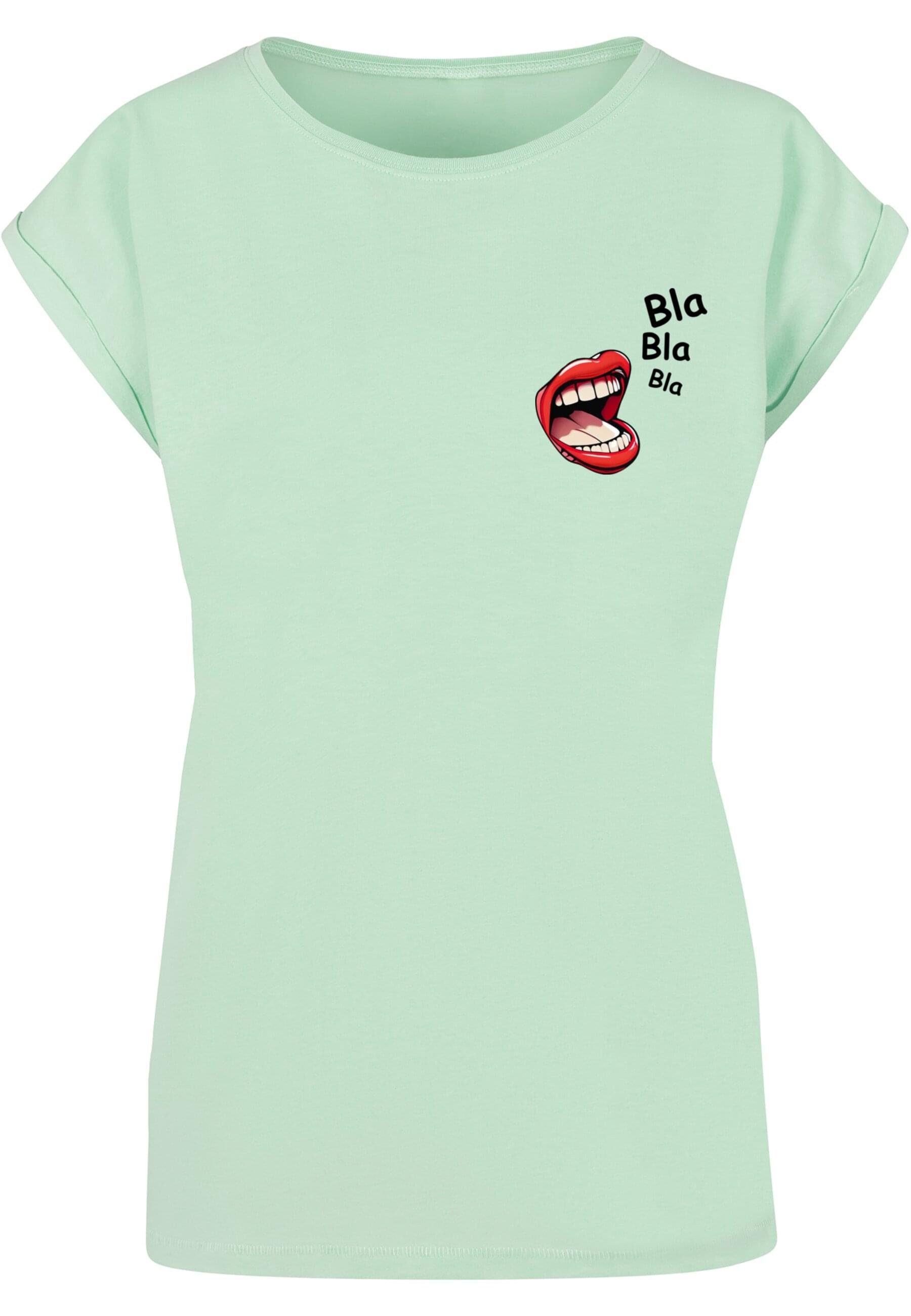 Merchcode T-Shirt Merchcode Damen Ladies Bla Bla Bla Comic Extended Shoulder Tee (1-tlg)