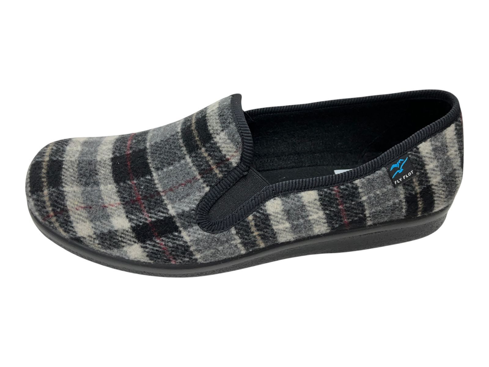 Fly Flot FLY FLOT Herren Hauschuhe 240004-01 black combi Hausschuh