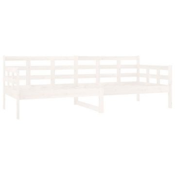 furnicato Bett Tagesbett Weiß Massivholz Kiefer 80x200 cm