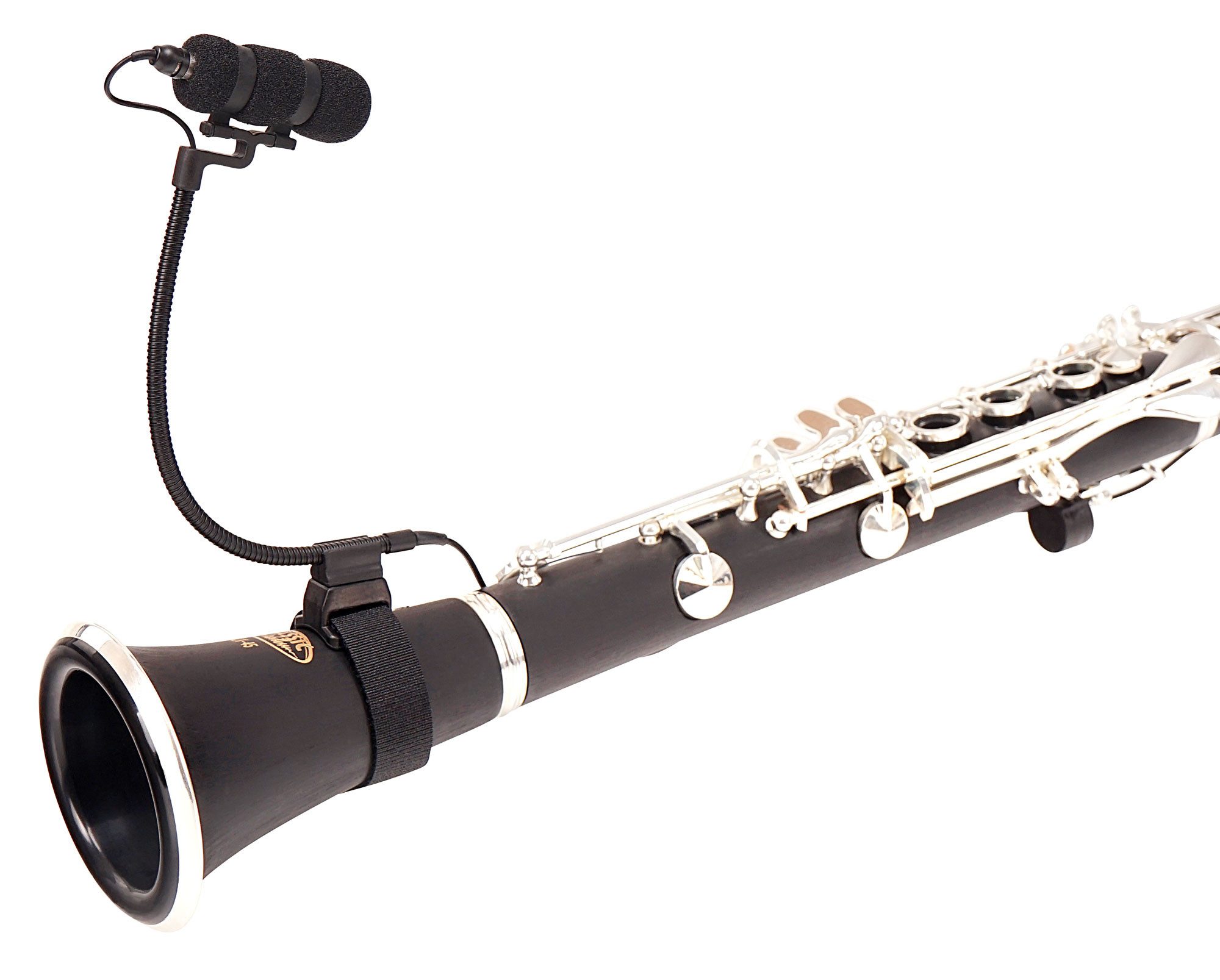 Pronomic Mikrofon MCM-100K Instrumentalmikrofon-Set für Klarinette (Set), Set für Klarinette mit Universal-Klettbandhalter