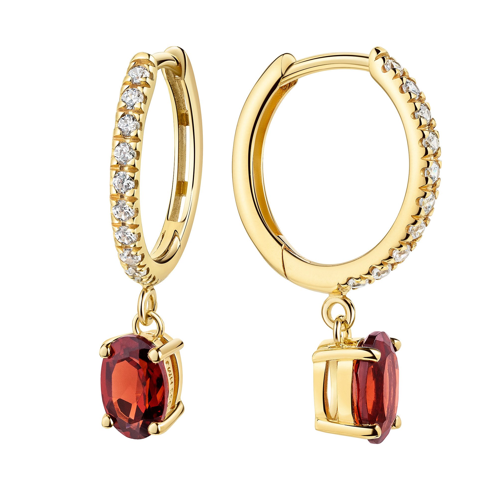 Paar Creolen Schmuck Geschenk Gold 333 Ohrschmuck Ohrringe