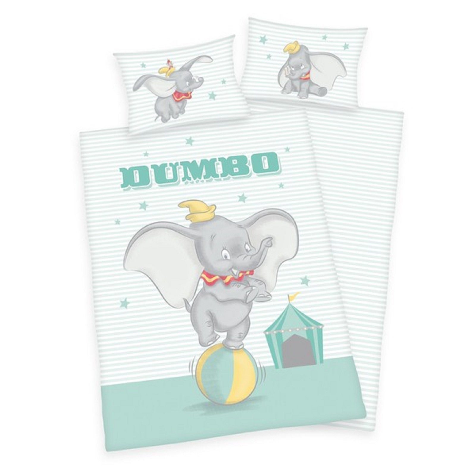 Babybettwäsche Herding Baby Bettwäsche Disney Dumbo 100 x 135 cm 100% Baumwolle