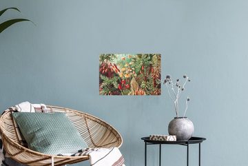 MuchoWow Wandsticker Blumen - Kunst - Vintage - Natur - Botanisch (1 St), Wandaufkleber, Wandtattoo, Selbstklebend, Wohnzimmer, Schlafzimmer