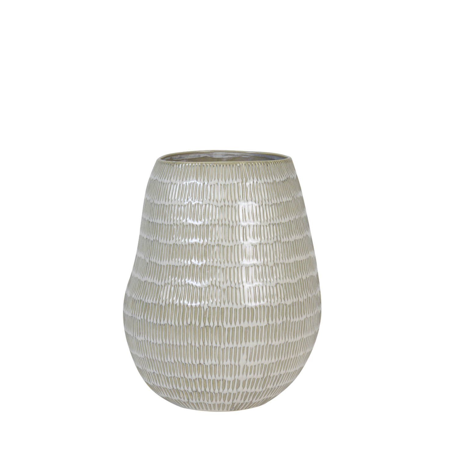 Light & Living Dekovase Vase GIORGIA Light & Living Keramik crème-beige Ø26x31,5