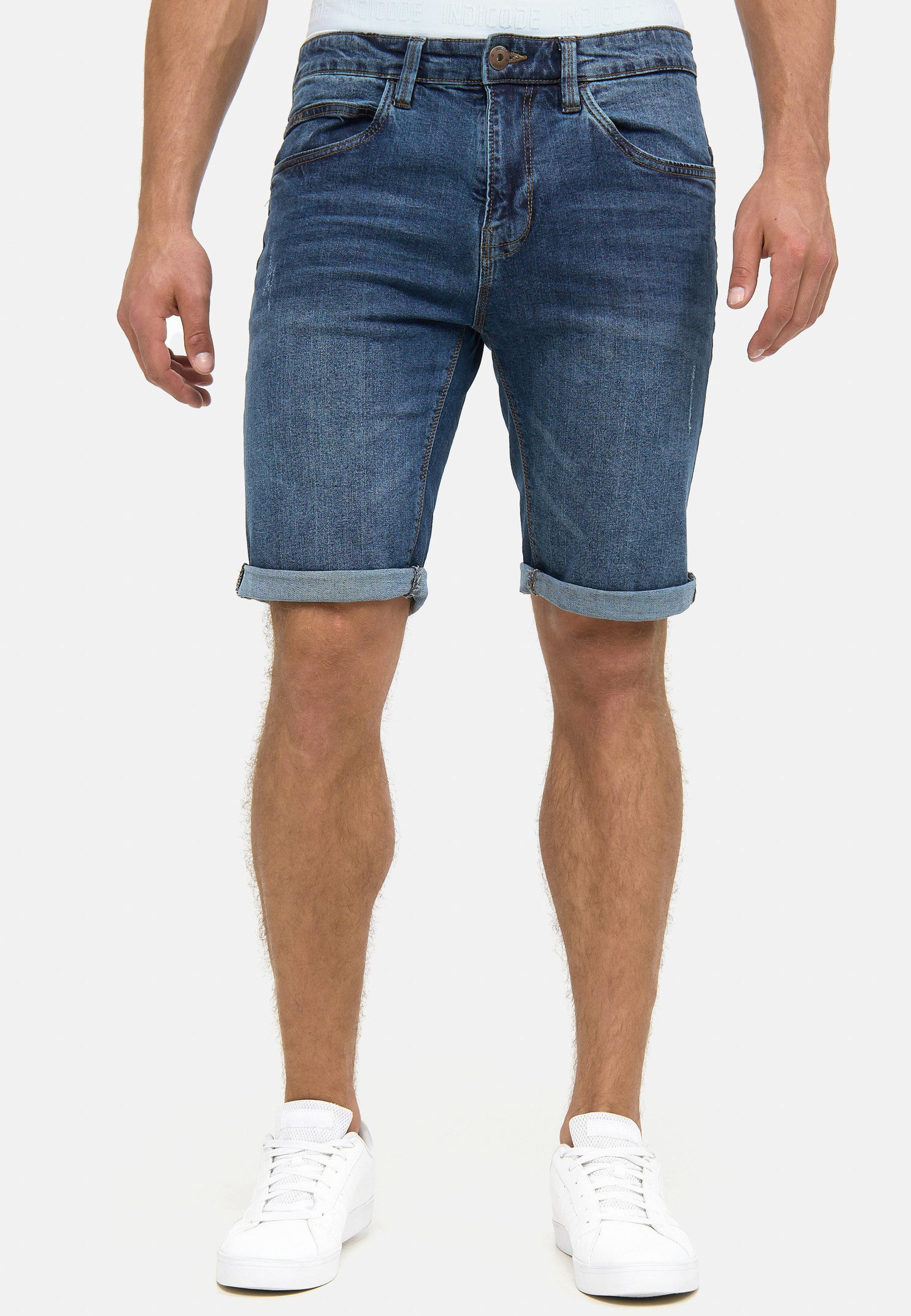 Indicode Jeansshorts Herren Caden Jeans Shorts Herrenshorts mit 5 Taschen, Denimstyle. Reduzierter Preis € 34,99. Unverbindliche Preisempfehlung € 39,99