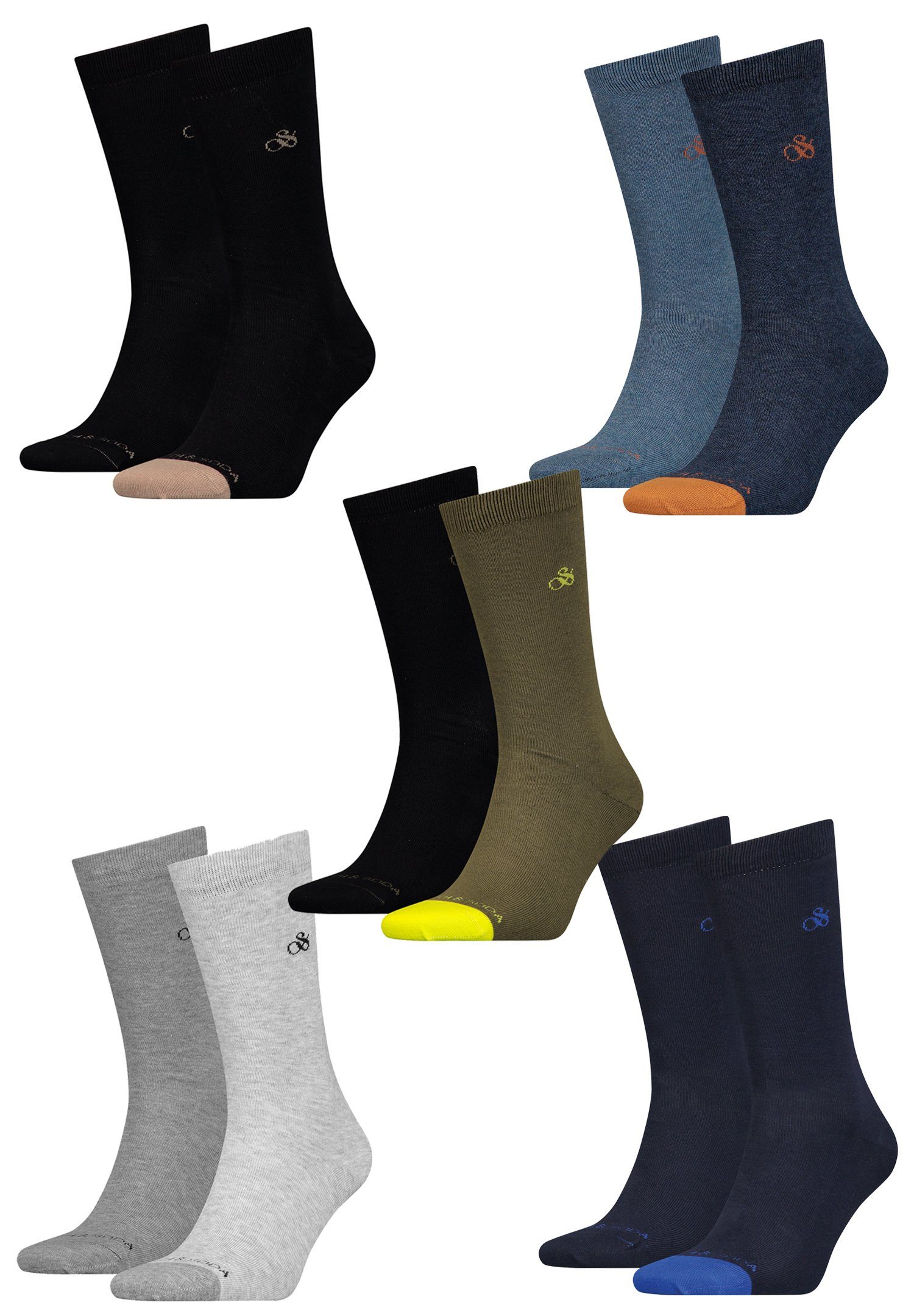 Scotch & Soda Kurzsocken SCSO Dip Toe CLASSIC Socks 6P (6-Paar, 6er-Pack) – Bild 3 von 3