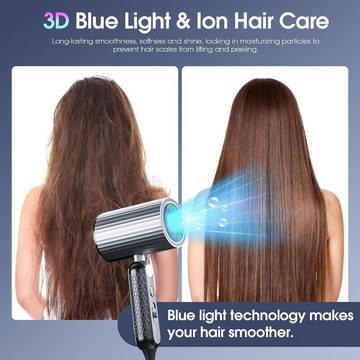 BelonLink Haartrockner Faltbar Schnelltrocknen mit 3 Modi schonendes Styling, gleichmäßige Wärmeverteilung, ideal für unterwegs Blaulicht-Haarpflege