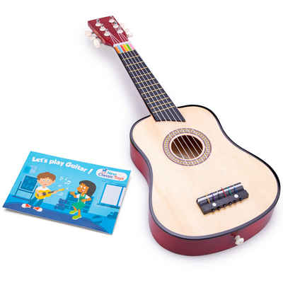 New Classic Toys® Spielzeug-Musikinstrument Gitarre de Luxe Kindergitarre aus Holz Kinderinstrument Musikspielzeug