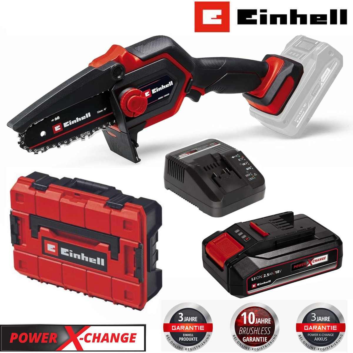 Einhell Akku-Kettensäge Astkettensäge GE-PS 18/15 Li günstig online kaufen