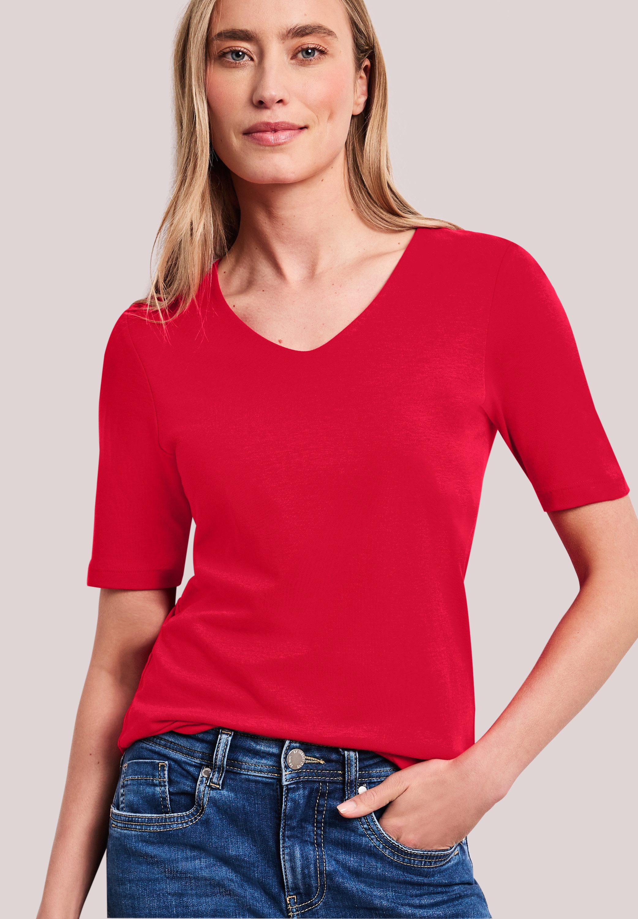 STREET ONE T-Shirt im soften Baumwoll-Mix