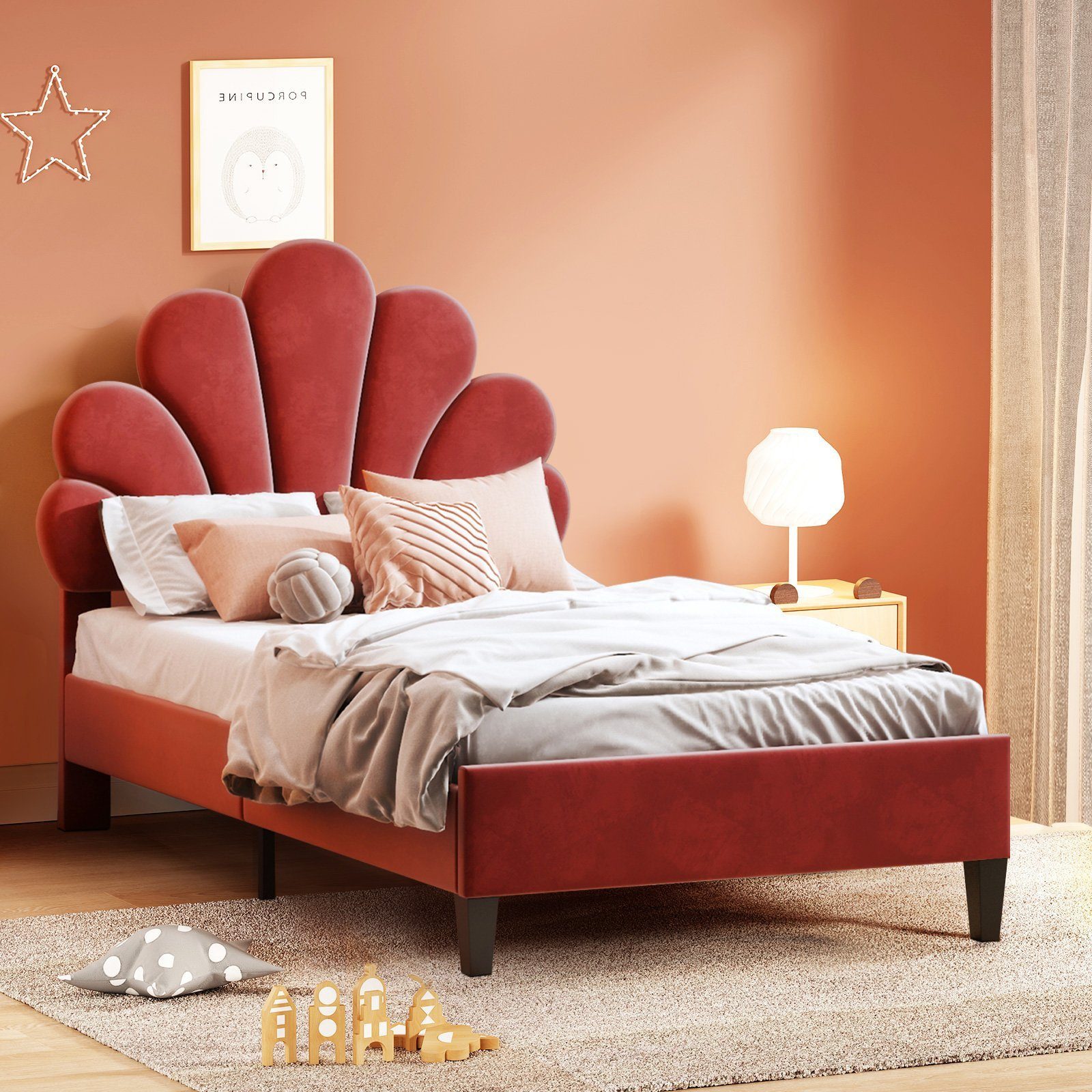 Furnishings Home Polsterbett Kinderbett Einzelbett Jugendbett günstig online kaufen