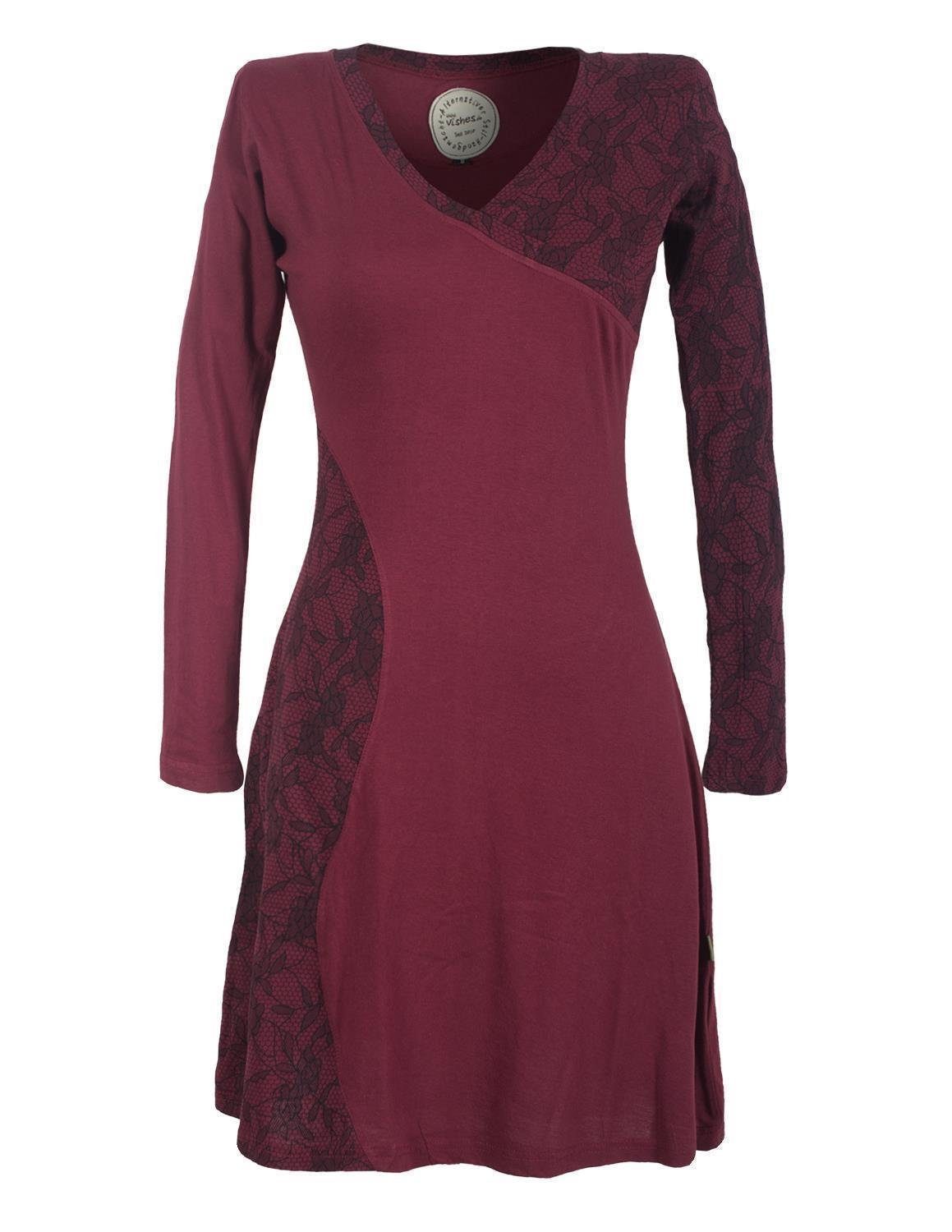 Vishes Jerseykleid Asymmetrisches Lagenlook Kleid mit günstig online kaufen
