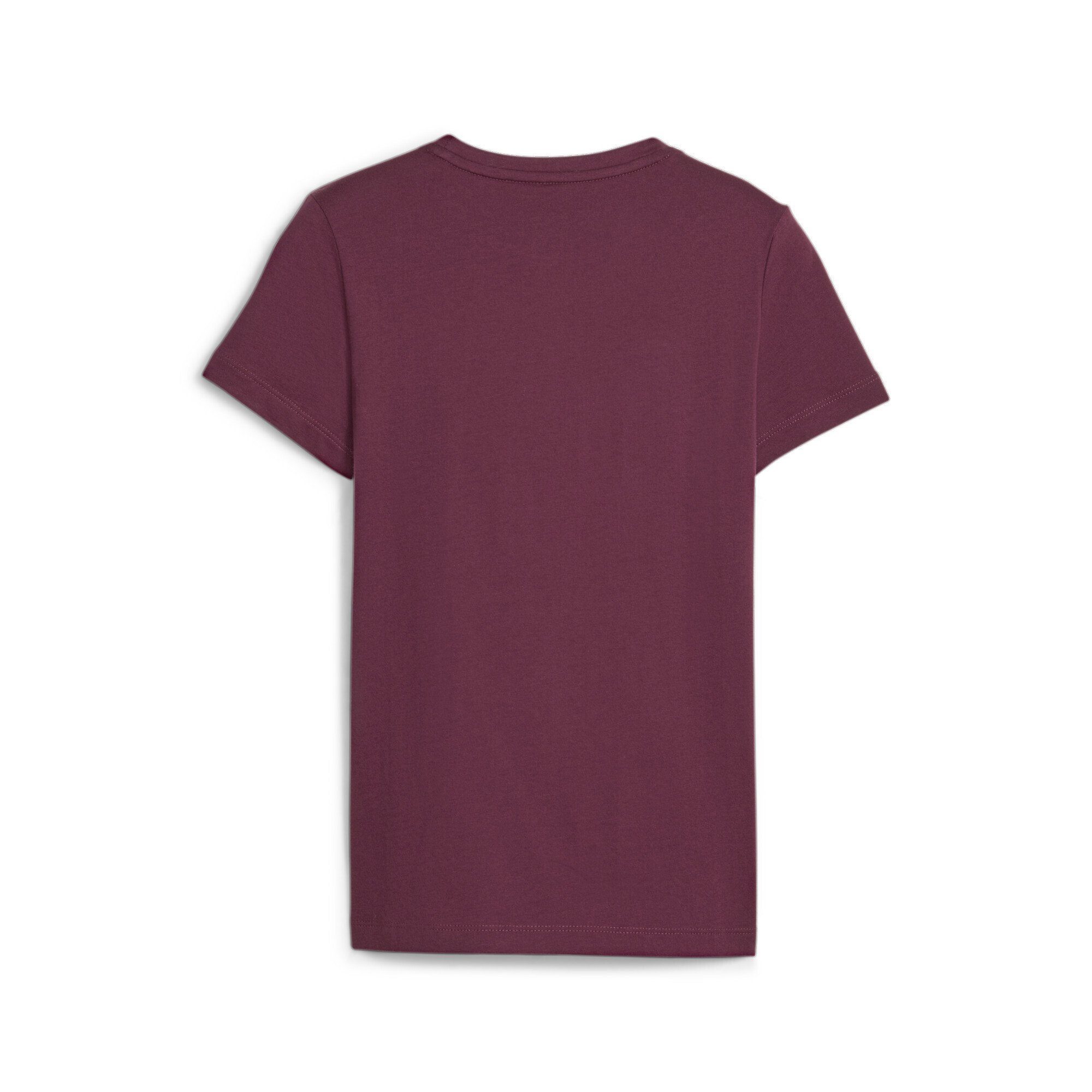 T-Shirt Logo Essentials Dark PUMA T-Shirt Mädchen mit Jasper Red