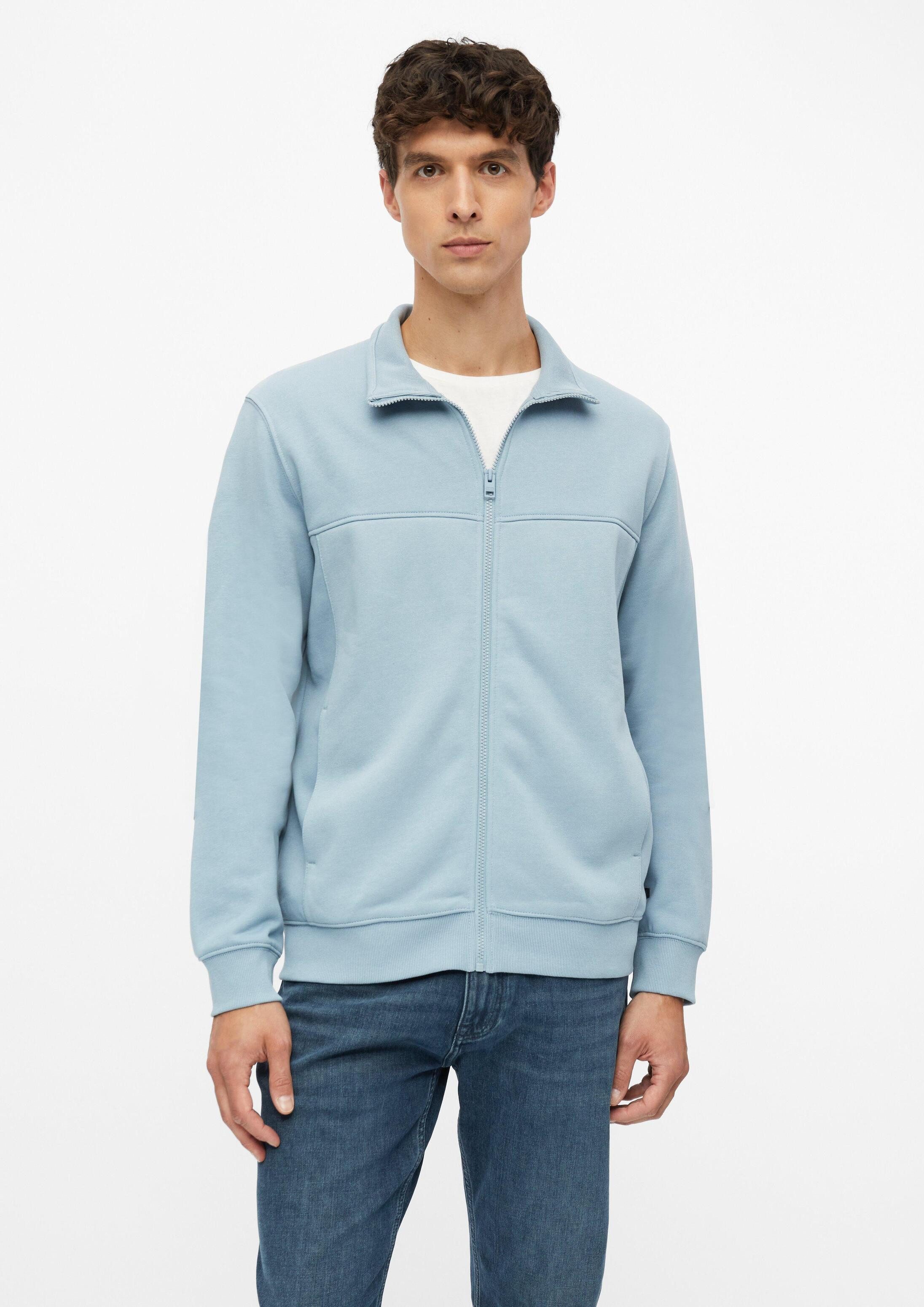 s.Oliver Sweatjacke Sweatshirt Jacke Sweatjacke mit Stehkragen und Eingrifftaschen