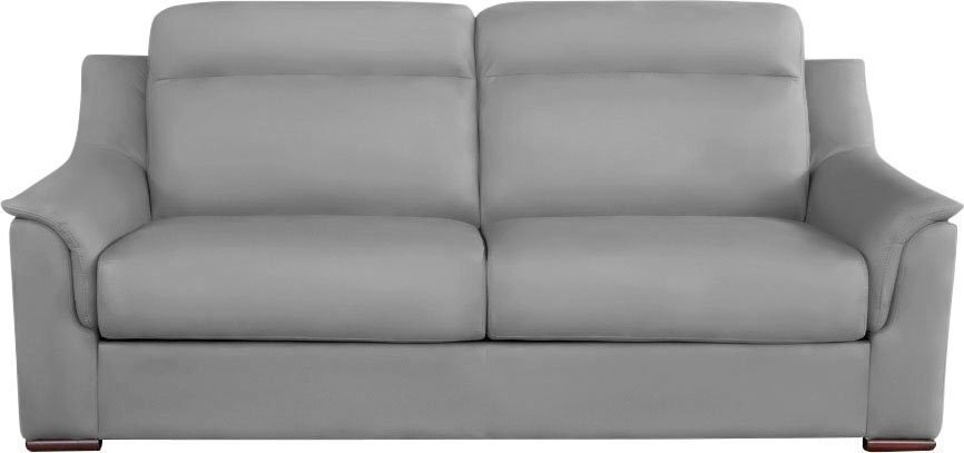 Nias Italia Schlafsofa Sorano, inklusive Matratze und klappbaren Bettunterbau, Liegefläche 140/205 cm ash